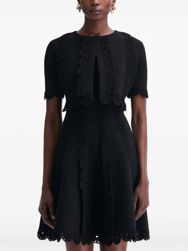 Black lace short deals sleeve cardigan