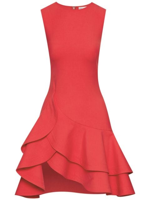 Oscar de la Renta tiered ruffle dress