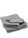 Ralph Lauren Home cable-knit cashmere blanket travel set - Grey
