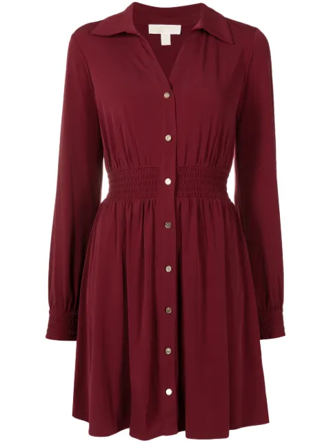 Michael Michael Kors Vestido com cintura franzida e pregas