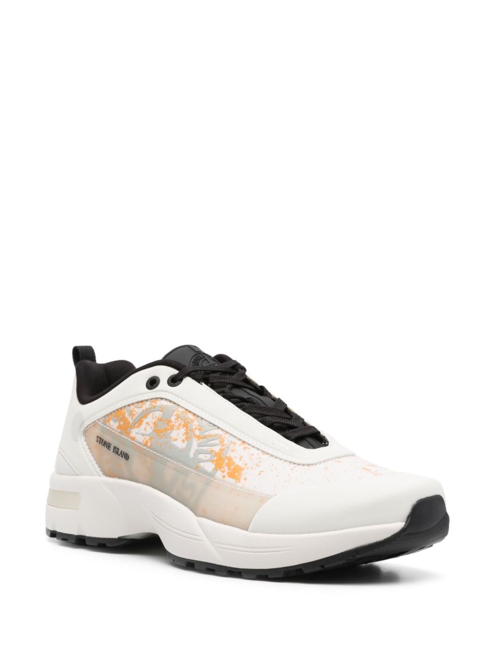 Stone Island Compass-motif Low-top Sneakers