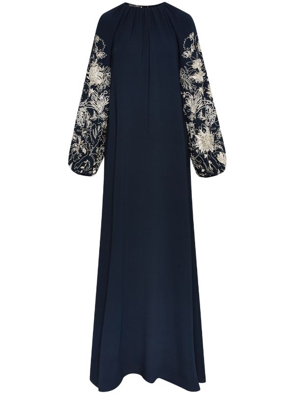 Oscar de la renta embroidered outlet dress