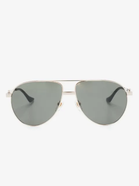 Gucci Eyewear lentes de sol con armazón estilo piloto y detalle Web