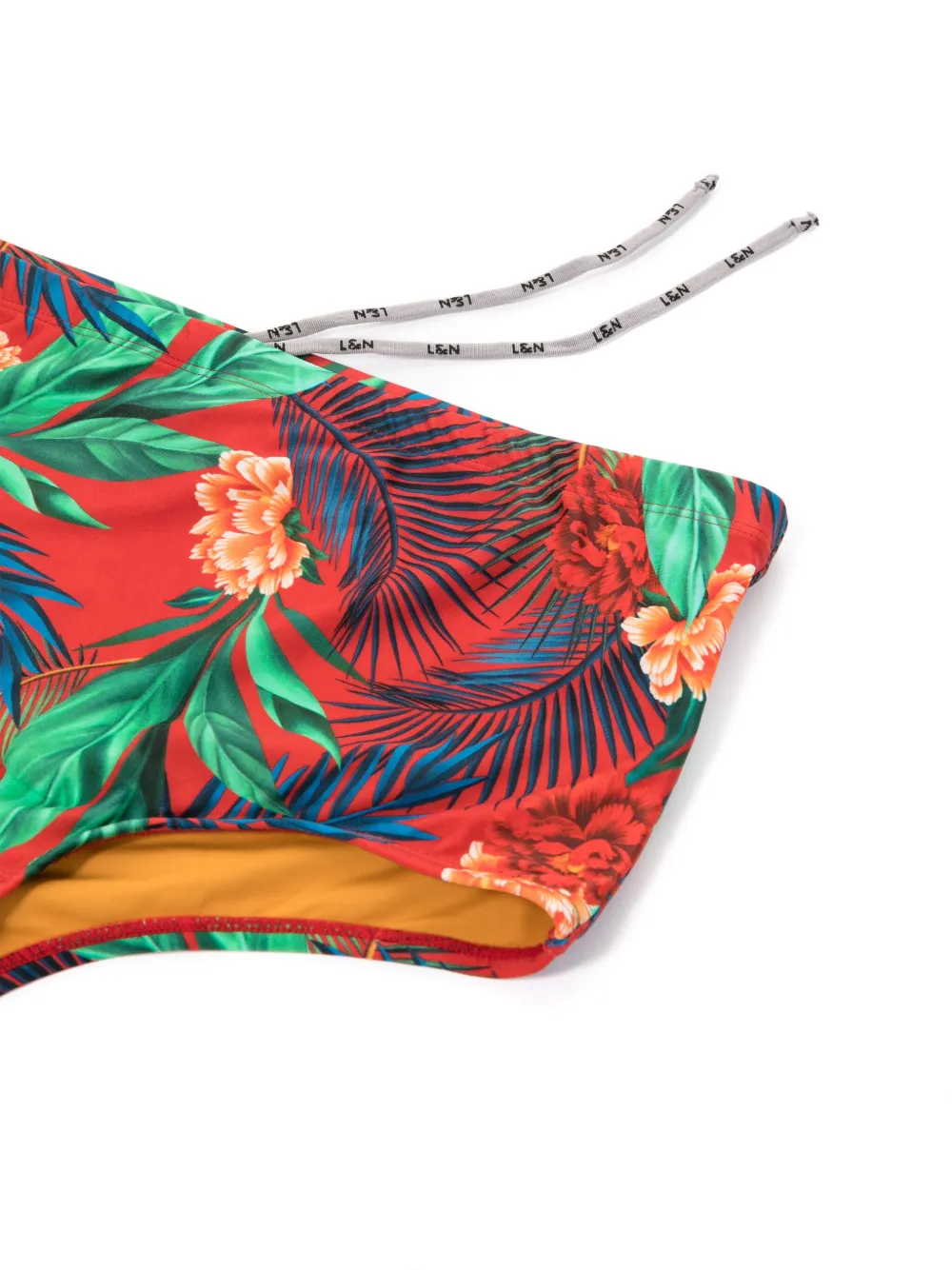 Shop Lygia & Nanny Copacabana Floral-print Swimming Trunks In Multicolour