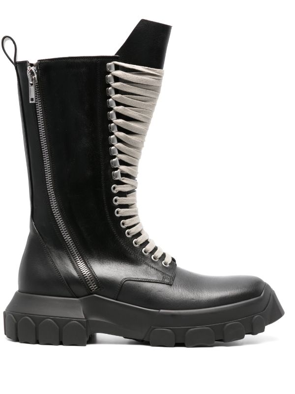 Rick owens military boots on sale