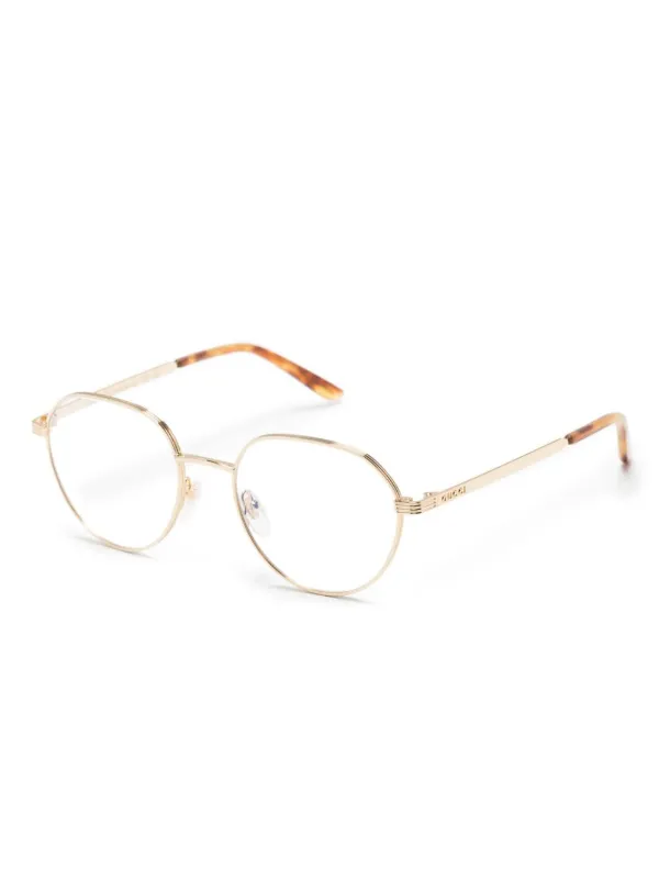 Gucci Eyewear GG1458O metal-frame Glasses Gold FARFETCH PH