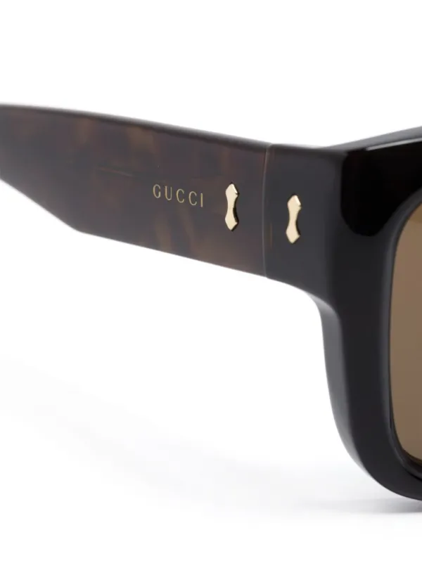 GUCCI スクエアサングラス ブラウン スクエア サングラスブラウン | GUCCI公式