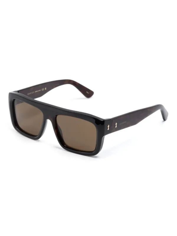 Gucci Eyewear スクエアフレーム サングラス | ブラウン
