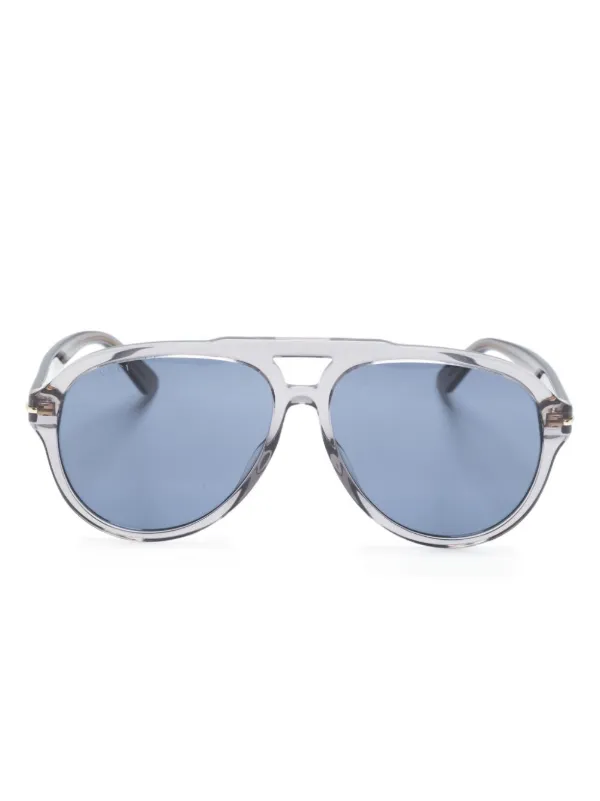 Gucci Eyewear オーバーサイズ サングラス | グレー | FARFETCH JP