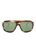 Gucci Eyewear tortoiseshell-effect pilot-frame sunglasses - Gold