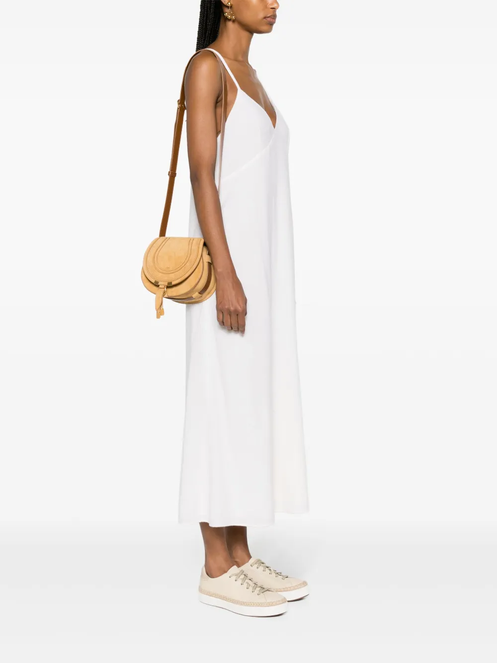 Chloé Marcie kleine crossbodytas - Geel