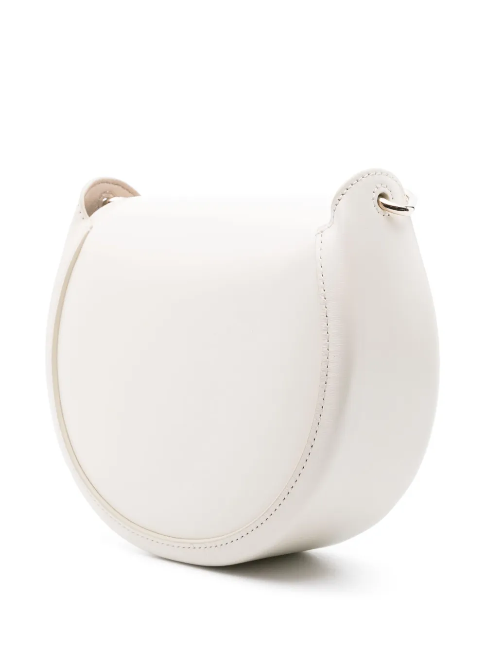 Shop Chloé Arlene Leather Crossbody Bag In Neutrals