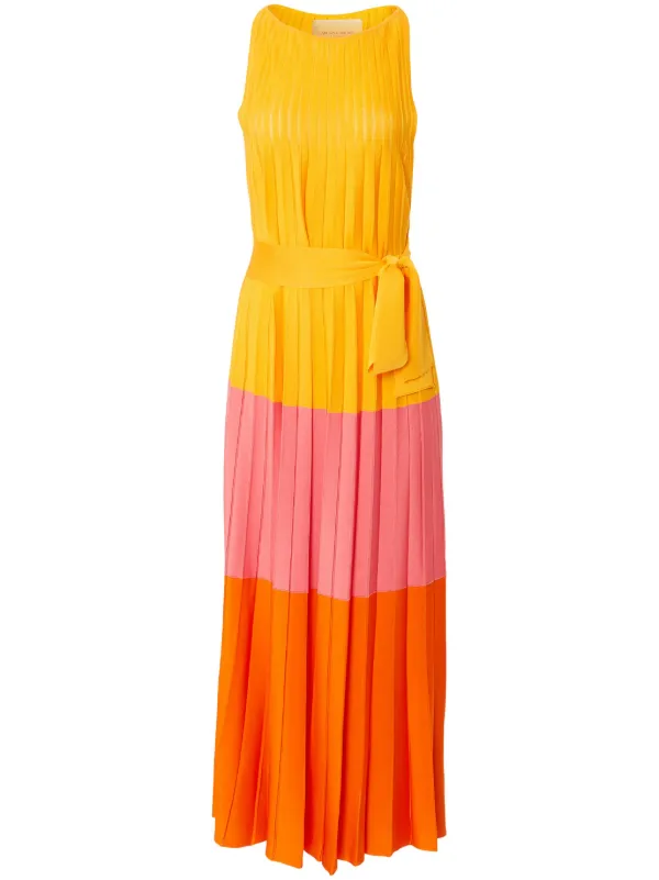 Orange colour cheap long dress