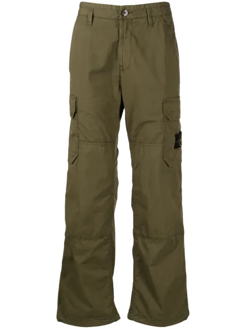 Stone Island Compass-appliqué cargo trousers