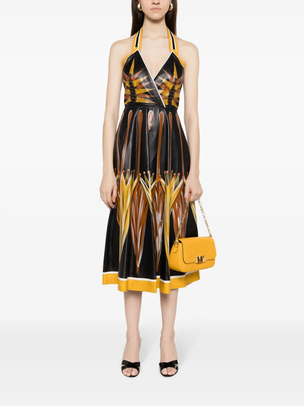 Michael Kors Parker medium schoudertas Geel