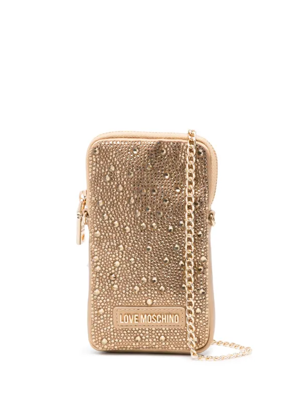 Love moschino embellished crossbody bag online