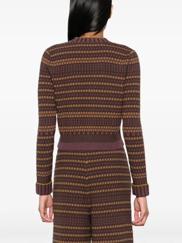 DIANE von FURSTENBERG ジャガード ニットコート DVF Diane Von Furstenberg Gilda patterned-jacquard Cardigan