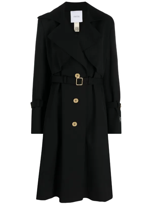 Wool blend hot sale trench coat