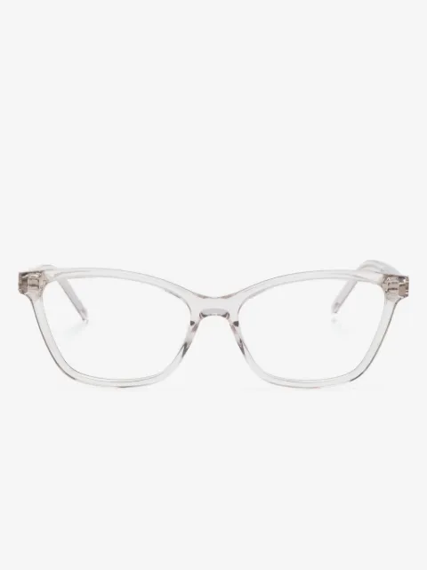 Saint Laurent Eyewear transparent rectangle-frame glasses