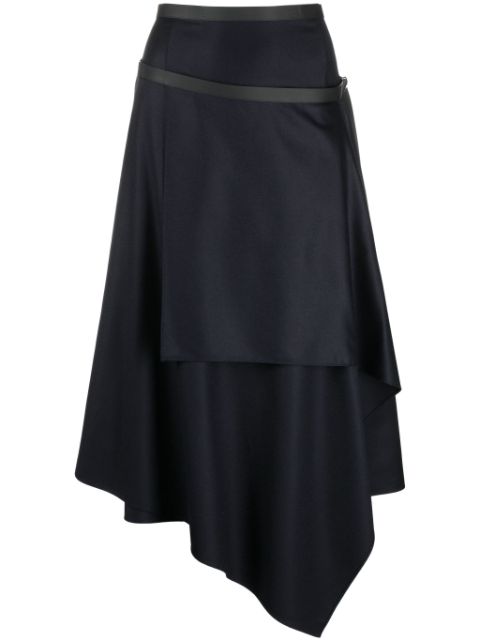 FENDI asymmetrical midi skirt