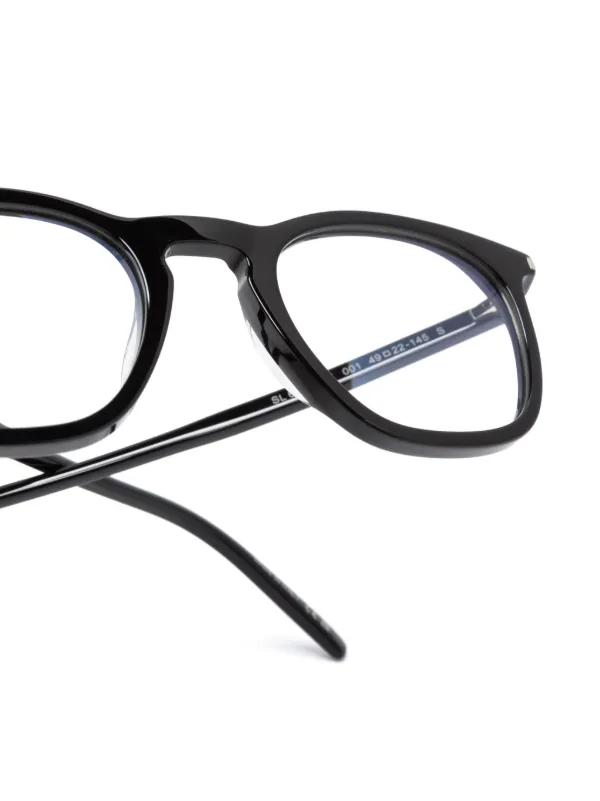 Saint laurent round acetate optical glasses sales
