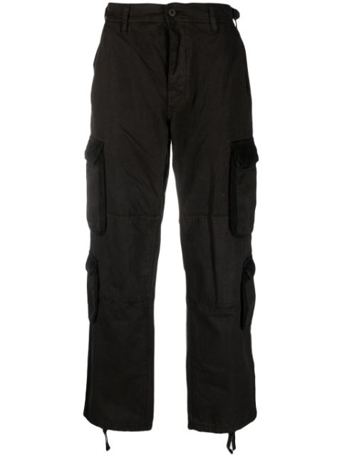 AMISH straight-leg cotton cargo trousers