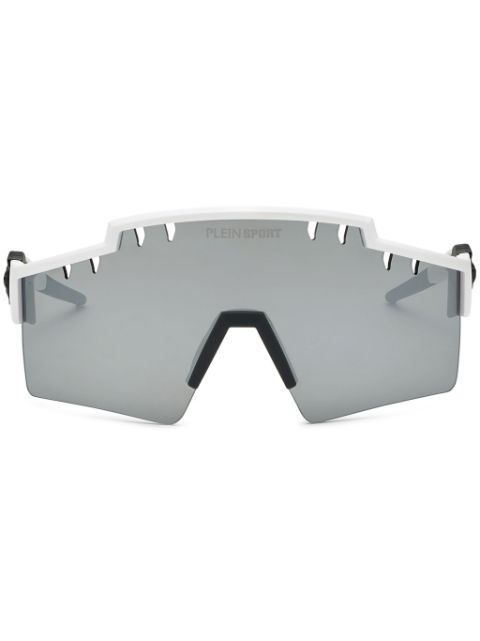 Plein Sport shield-frame tinted sunglasses