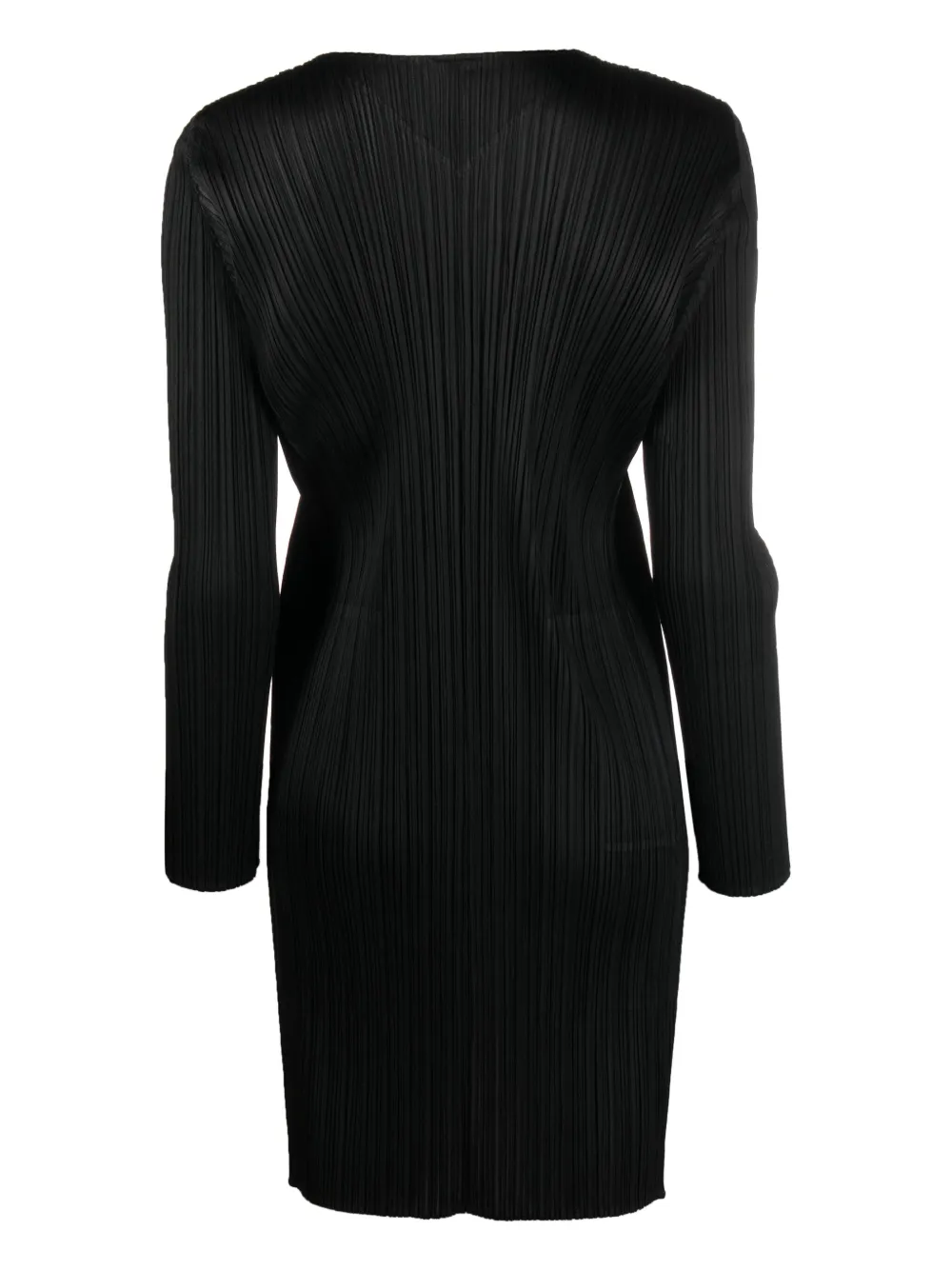 Pleats Please Issey Miyake Vest met open voorkant - Zwart