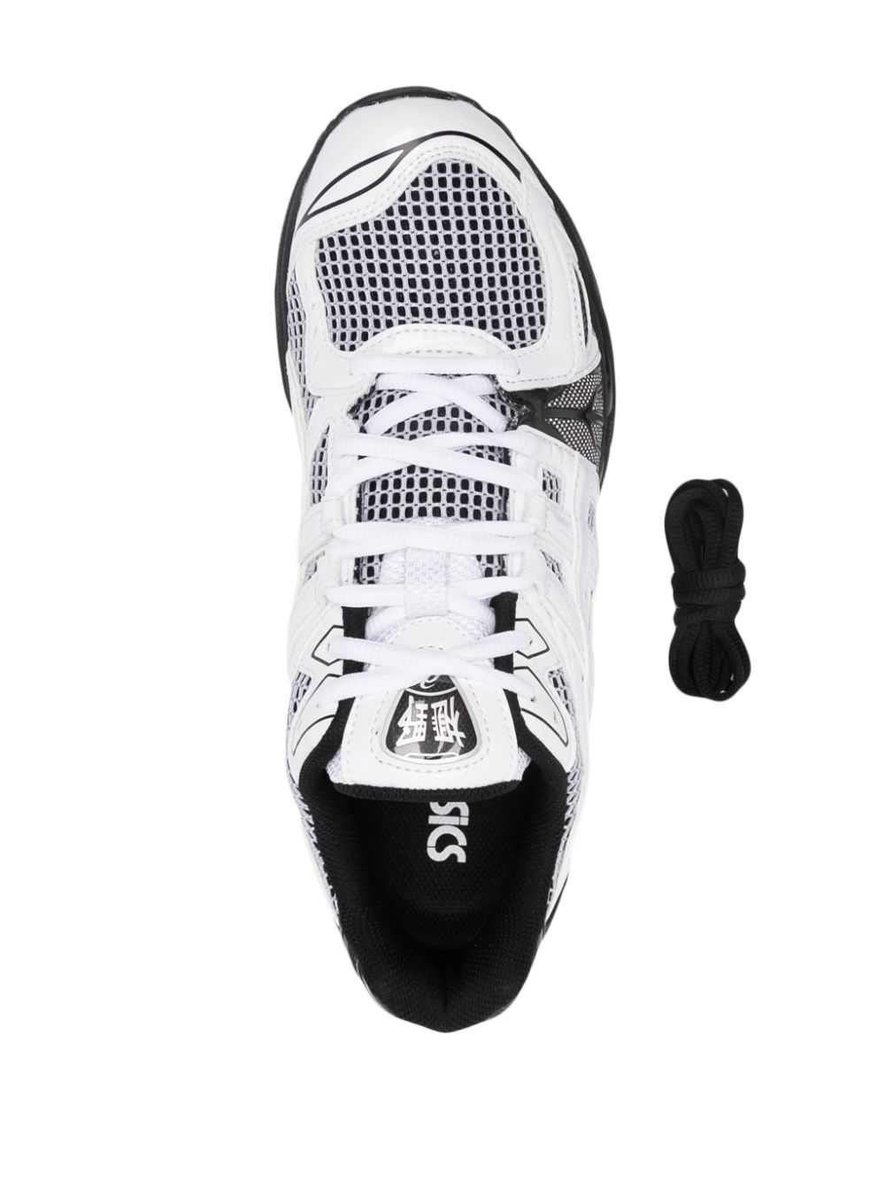 Asics panelled hotsell lace-up sports shoes