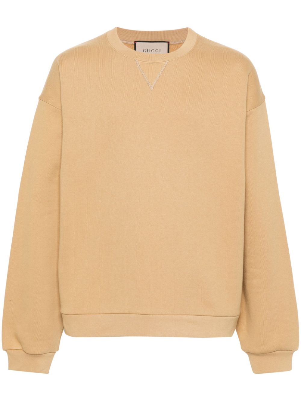 Gucci logo-embroidered sweatshirt - Brown