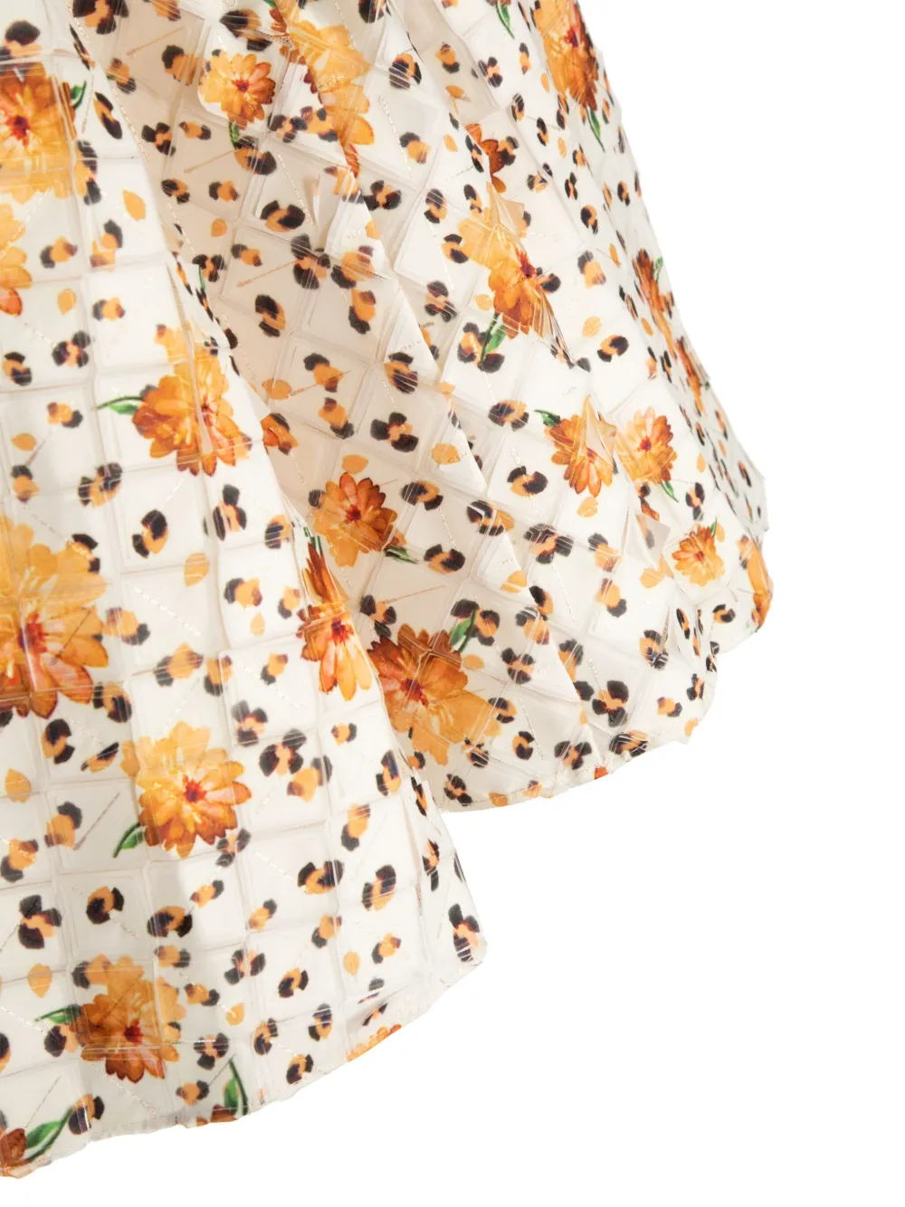 Little Bambah Jurk met bloemenprint Wit
