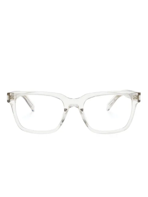 Saint Laurent Eyewear lentes con armazón rectangular transparente