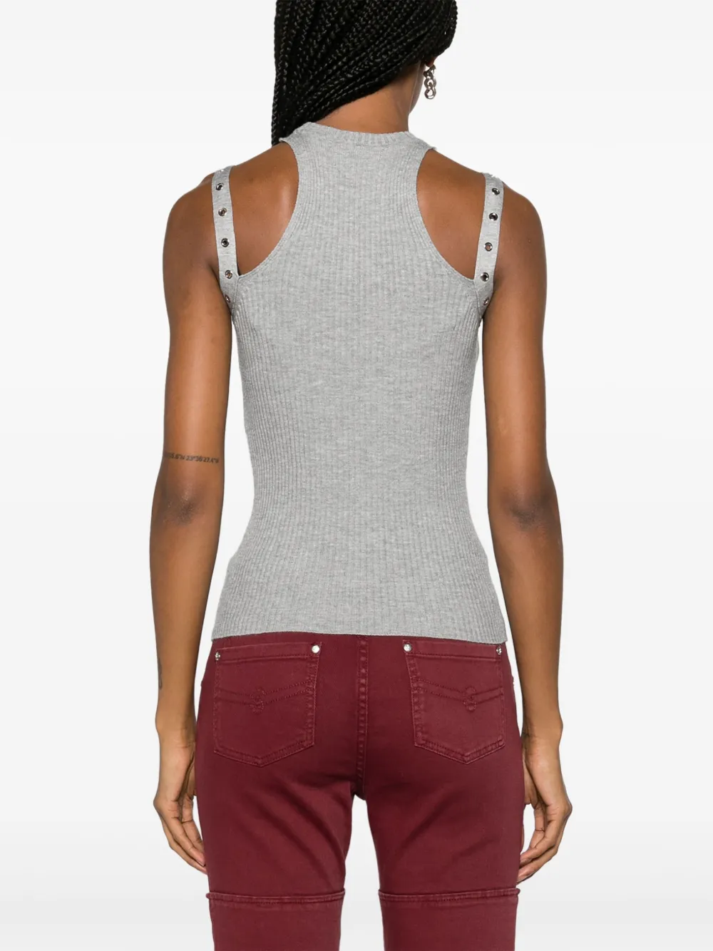Blumarine Top met ronde hals Grijs