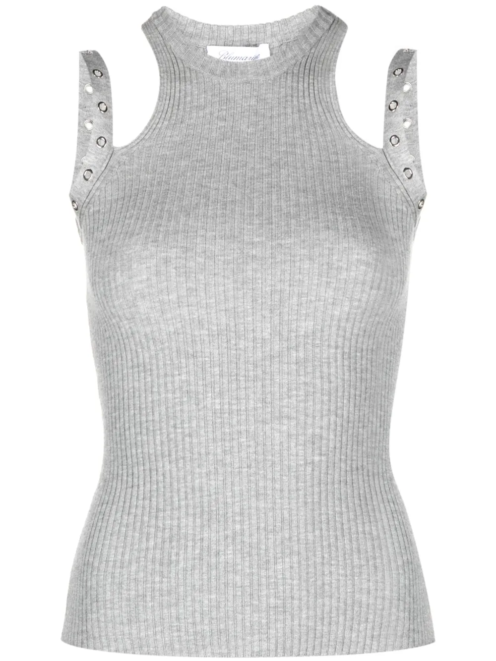 Blumarine Blusa com detalhe de ilhoses | Cinza | Image 1
