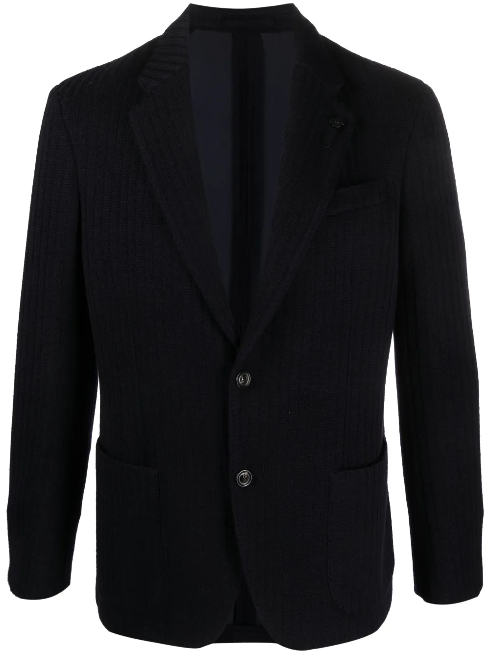 Lardini Blazer met enkele rij knopen Blauw