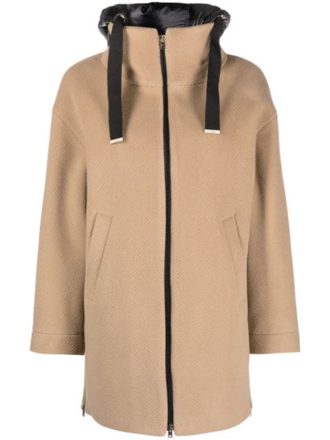 Herno zip-up hooded coat