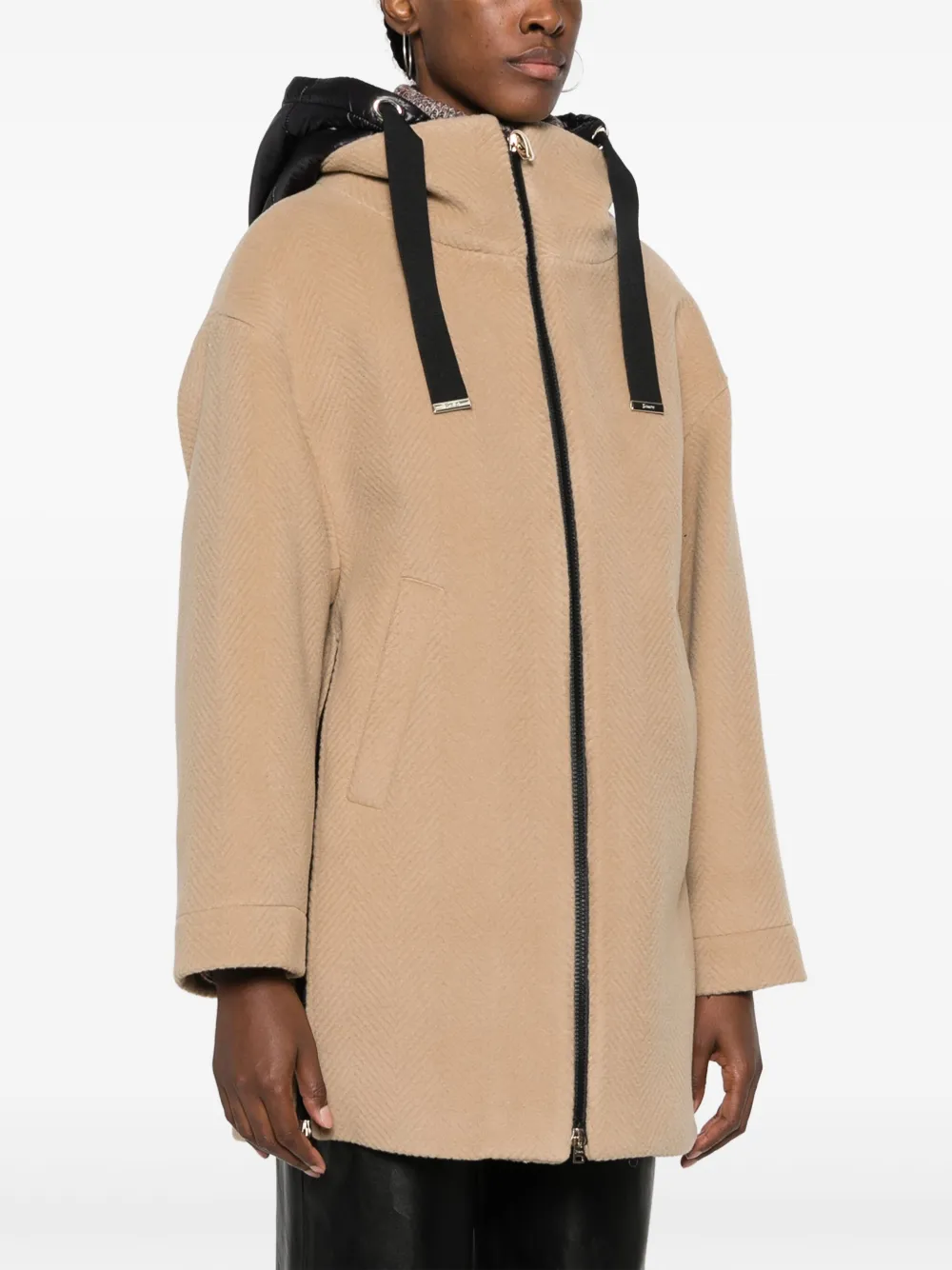 Herno zip-up Hooded Coat | Neutrals | FARFETCH