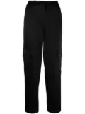 Michael Michael Kors satin-finish tapered-leg trousers - Black
