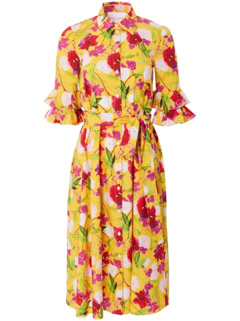 Carolina Herrera floral-print cotton dress Women