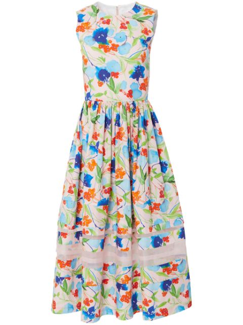 Carolina Herrera floral-print cotton dress Women