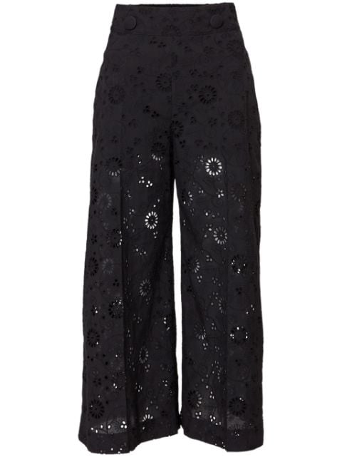 Carolina Herrera pantalones anchos con diseño corto