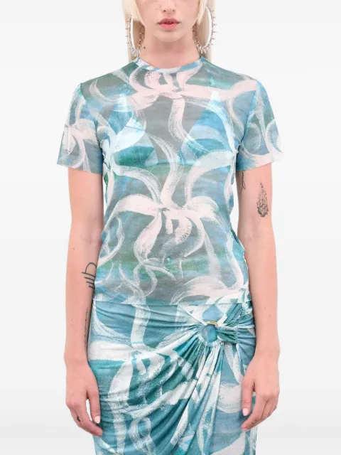 Louisa Ballou abstract-print T-shirt
