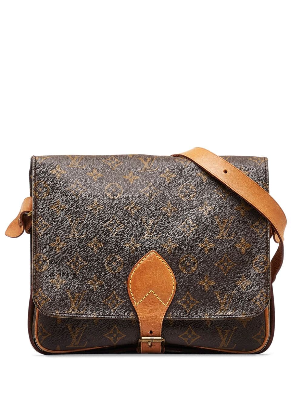 Pre-owned Louis Vuitton Cartouchiere Gm In Brown