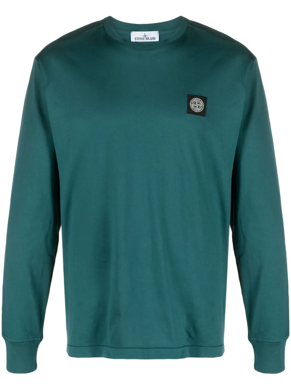 Stone Island T-shirt met Compass-logopatch Groen