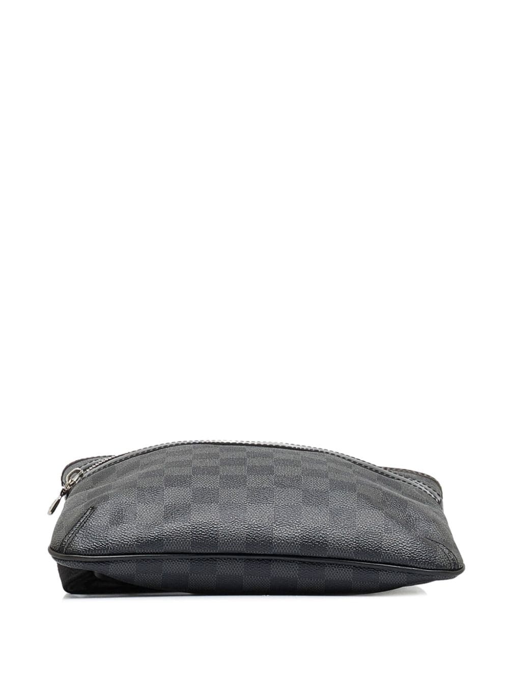 Pre-owned Louis Vuitton 2010  Damier Graphite Thomas Crossbody Bag In Black