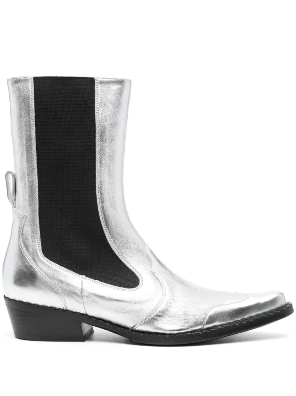 Silver boots uk sale