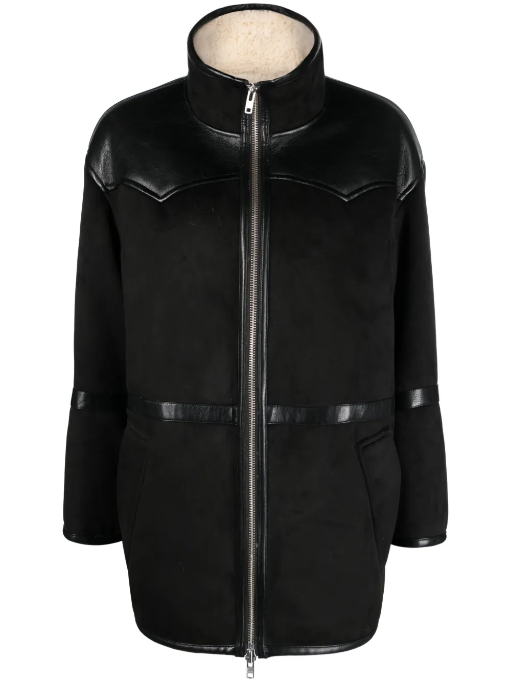 STAND STUDIO RYLEE FAUX-SHEARLING JACKET