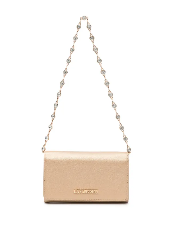 Gold love new arrivals moschino bag