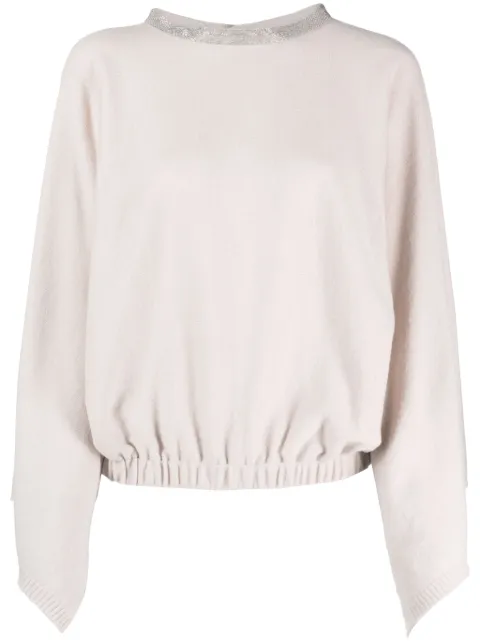 Fabiana Filippi pull en cachemire à ornements en perles