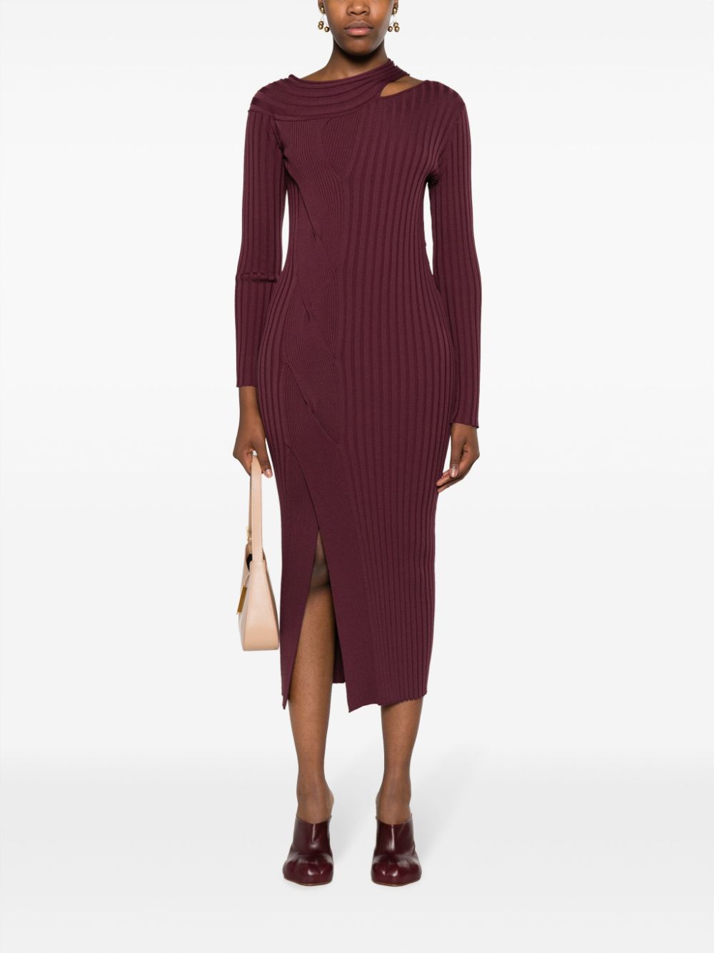 DVF Diane von Furstenberg Asymmetrische jurk - Rood